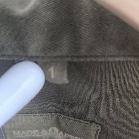 Levi's Made and Crafted Olive Green 100% Cotton Made in Turkey Utility Jacket 1 - Picture 11 of 14